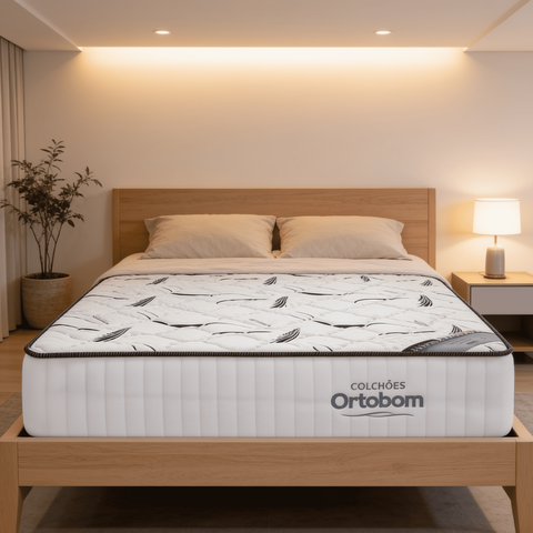 Colchão King Ortobom Highfoam Espuma Alta Densidade Hr 45 Pró Aditivada Conforto Firme 28cm Altura