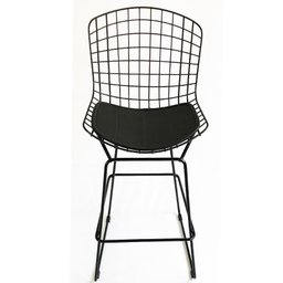 Banqueta média Bertoia preta altura 60cm - Poltronas do Sul - 2