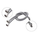 Ver imagem 1 de Engate Mangueira Flexível Trançado Aço Inox 60cm Quente Fria