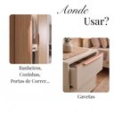Ver imagem 5 de Kit 5 Puxadores Cobre Wave Cava 30cm Alumínio para Marcenaria Armário e Porta MDF