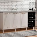 Ver imagem 1 de Balcão De Cozinha De Aço Telasul Star New Pto S/tampo P/ Pia