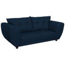 Ver imagem 2 de Sofá 2 Lugares Tulipa Suede Azul Marinho - ADJ Decor