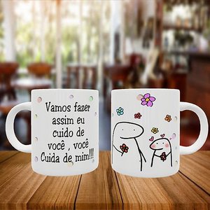 Caneca Personalizada Flork Namorados Vamos Fazer Assim...
