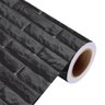 Papel de Parede Adesivo Tijolo Tijolinho Texturizado Preto - 5