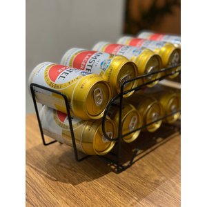 Suporte Organizador Latas Geladeira Porta Aramado 10 Latinhas Armário