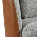Ver mais imagens de Poltrona Decorativa Verso Pes Madeira Boucle e Courino Tce 1018 Tcs 727 Moll