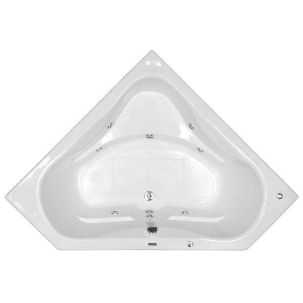Banheira Hidromassagem Astra Quantum Super Luxo 207cmx140cmx58cm - 08 Jatos Gel Coat P4 Sem Aquecedo - 1