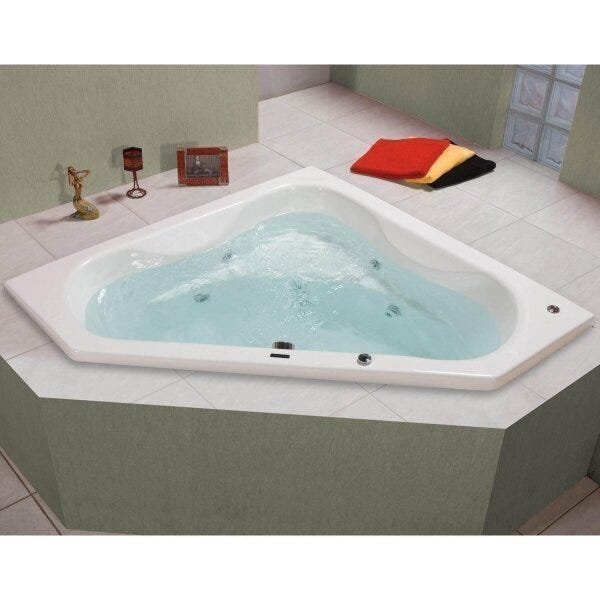 Banheira Hidromassagem Astra Quantum Super Luxo 207cmx140cmx58cm - 08 Jatos Gel Coat P4 Sem Aquecedo - 2
