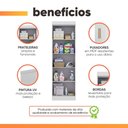 Ver imagem 4 de Armário Multiuso para Lavanderia 2 Portas 4 Prateleiras Madrid