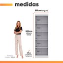 Ver imagem 3 de Armário Multiuso para Lavanderia 2 Portas 4 Prateleiras Madrid