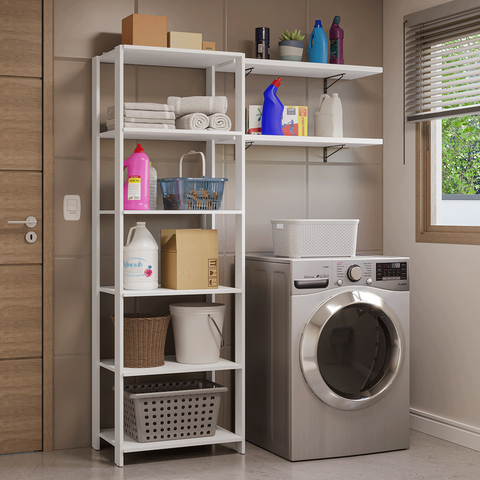 Estante Multiuso e Prateleiras para Lavanderia 139cm