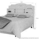 Ver imagem 3 de Cabeceira Estrela 0,90 - Branco - Jaci Móveis 0410310