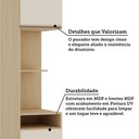 Ver imagem 4 de Mesa de Cabeceira Alta 1 Porta e 1 Gaveta 38cm Mônaco Luciane Móveis