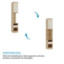 Ver imagem 3 de Mesa de Cabeceira Alta 1 Porta e 1 Gaveta 38cm Mônaco Luciane Móveis
