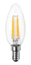 Ver imagem 2 de Kit 6 Lâmpada Vela Lisa Filamento Led 4w E14 Branco Quente Bivolt
