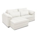 Ver imagem 5 de Sofá Retrátil Elétrico Sala de Estar Nolan Bipartido 175cm Conforto Premium em Couro Branco G58 - Gr