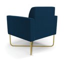 Ver imagem 7 de Poltrona Sala Base X Industrial Dourado Kit 2 Marisa Bouclê Azul D03 - D?rossi
