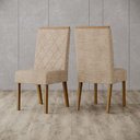 Ver imagem 1 de Cadeira para Mesa de Jantar Nina Ambiente Kit 2 Peças Nature Creme - Henn
