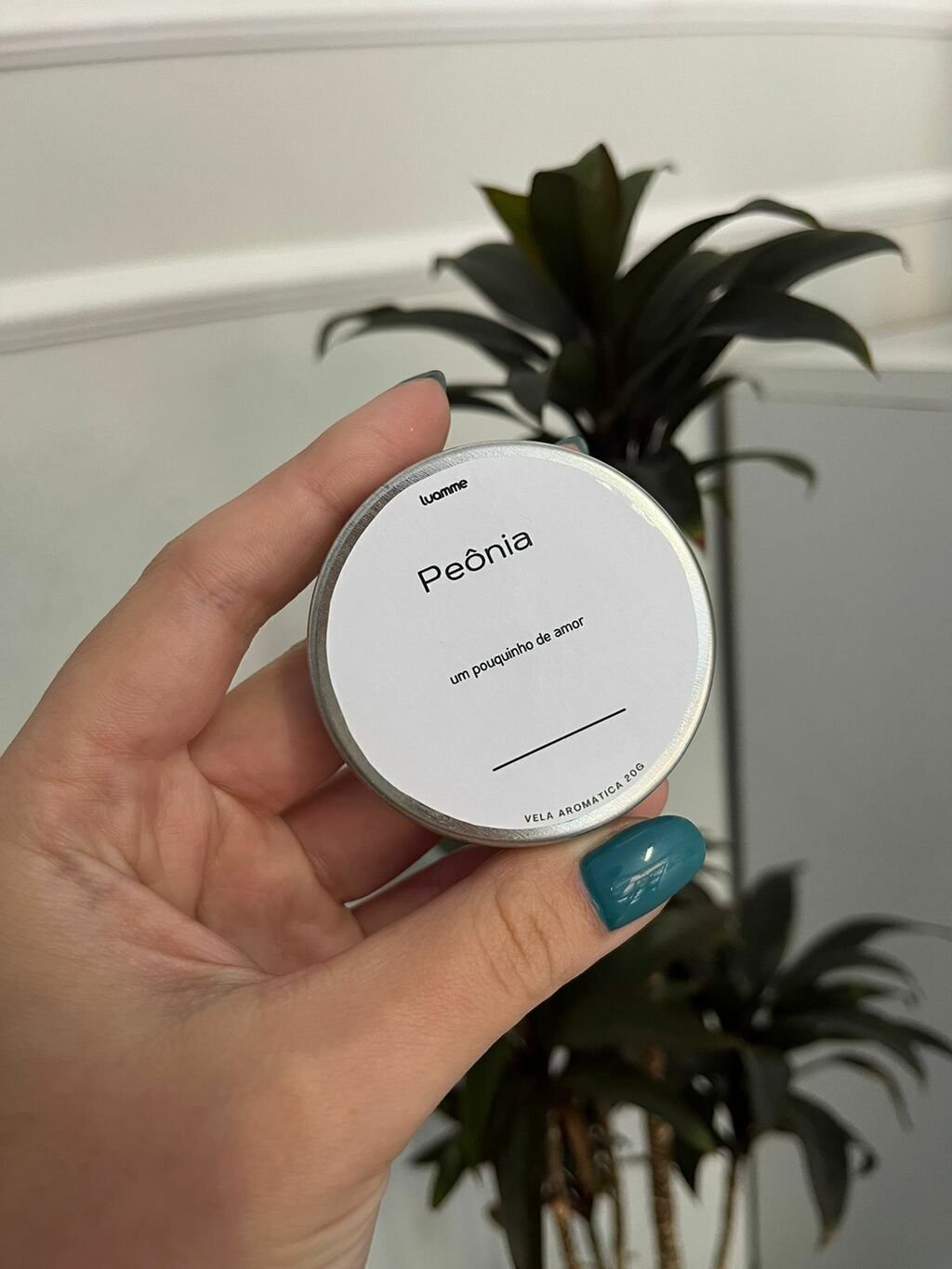 Vela Lata Mini 20g - Cereja e Avelã