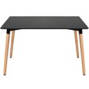Ver imagem 3 de Kit - Mesa Retangular Eames 80 X 120 Cm Preto + 6 Cadeiras Dsw Verde Escuro