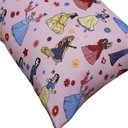 Ver imagem 3 de Fronha Portallar Malha Estampada Disney Danca de Princesas 48cmx68cm Rosa