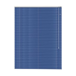 Persiana Horizontal 25mm Metálico 1,60 X 1,60 Azul Laminado Alumínio - 1