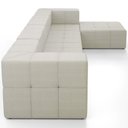 Ver imagem 4 de Sofá 4 Lugares para Sala Living Modular com Puff 352cm Lancaster F04 Linho Cru - Lyam Decor