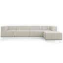 Ver imagem 5 de Sofá 4 Lugares para Sala Living Modular com Puff 352cm Lancaster F04 Linho Cru - Lyam Decor