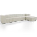 Ver imagem 1 de Sofá 4 Lugares para Sala Living Modular com Puff 352cm Lancaster F04 Linho Cru - Lyam Decor
