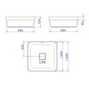 Ver imagem 2 de Cuba de Sobrepor Deca Slim 40x40 L.21040.17 Quadrada Branca