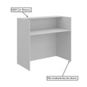 Ver imagem 2 de Balcão de Atendimento 1,20x0,60m- s/ Gavetas - New City - Cor Branco - 63093