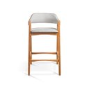 Ver imagem 5 de Kit 4 Banquetas Estofadas em Madeira Maciça Gaia Cinza