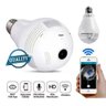 Câmera Lâmpada Ip de Segurança 1mp 360 Espia Visão Noturna Incluída Branca Wi-fi Panorâmica Vr Cam - 3