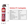Extintor de incêndio Portátil automotivo ABC 1Kg EXTANG NBR 15808 - 2