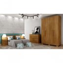 Ver imagem 1 de Guarda Roupa Milly 4 Portas Cumaru - Novo Horizonte