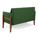 Ver imagem 5 de Namoradeira 2 Lugares Lana Suede Base de Madeira - D’Rossi Verde