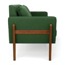 Ver imagem 4 de Namoradeira 2 Lugares Lana Suede Base de Madeira - D’Rossi Verde