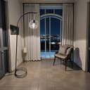 Ver imagem 2 de Luminária de Chão Coluna de Piso Paris Industrial Aramada:preto/preto