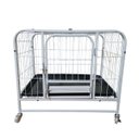 Ver imagem 5 de Gaiola de Transporte Cao Cachorro Gato Pet Canil Veterinario Petshop Rodinhas 360 Bandeja Removivel 