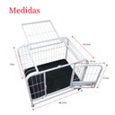 Ver imagem 2 de Gaiola de Transporte Cao Cachorro Gato Pet Canil Veterinario Petshop Rodinhas 360 Bandeja Removivel 