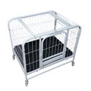 Ver imagem 3 de Gaiola de Transporte Cao Cachorro Gato Pet Canil Veterinario Petshop Rodinhas 360 Bandeja Removivel 
