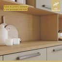 Ver mais imagens de Cozinha Compacta 7 Portas 2 Gavetas Nesher Nobreza 210cm Mdf Carvalho/greige