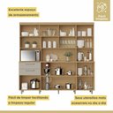 Ver imagem 7 de Cozinha Compacta 7 Portas 2 Gavetas Nesher Nobreza 210cm Mdf Carvalho/greige
