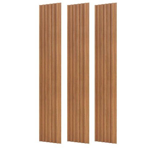 Painel Ripado para Sala de Estar 134cm x 183cm Marrom/Freijo Dalla Costa