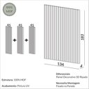 Ver imagem 4 de Painel Ripado para Sala de Estar 134cm x 183cm Marrom/Freijo Dalla Costa