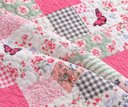 Ver imagem 2 de Kit Colcha Infantil Meninas Dupla Face Solteiro 160x240cm - Garden