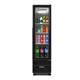 Expositor Vertical Imbera 453 Litros Porta de Vidro Preto Vrs16 – Bivolt - 3