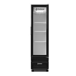Expositor Vertical Imbera 453 Litros Porta de Vidro Preto Vrs16 – Bivolt - 1