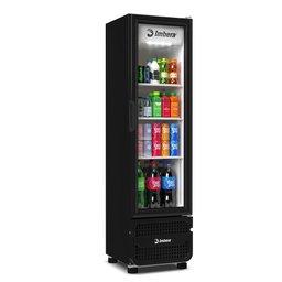 Expositor Vertical Imbera 453 Litros Porta de Vidro Preto Vrs16 – Bivolt - 4