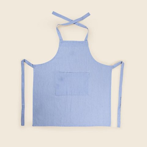 Avental Algodão Listrado Azul - A\casa